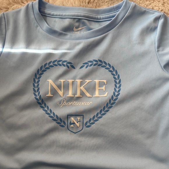 Nike Size 3/4 Matching Sky Blue Athletic Set - Picture 3 of 7